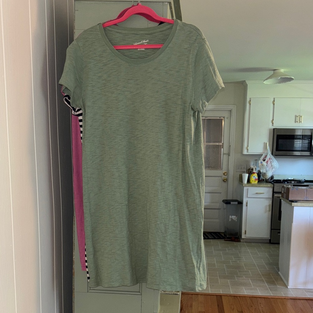 Universal Thread Green T-Shirt Dress